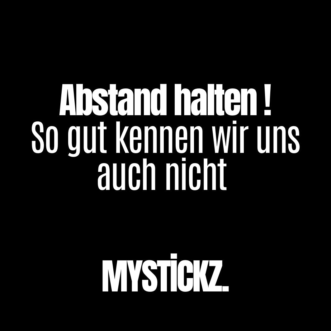 Abstand halten! - MYSTİCKZ